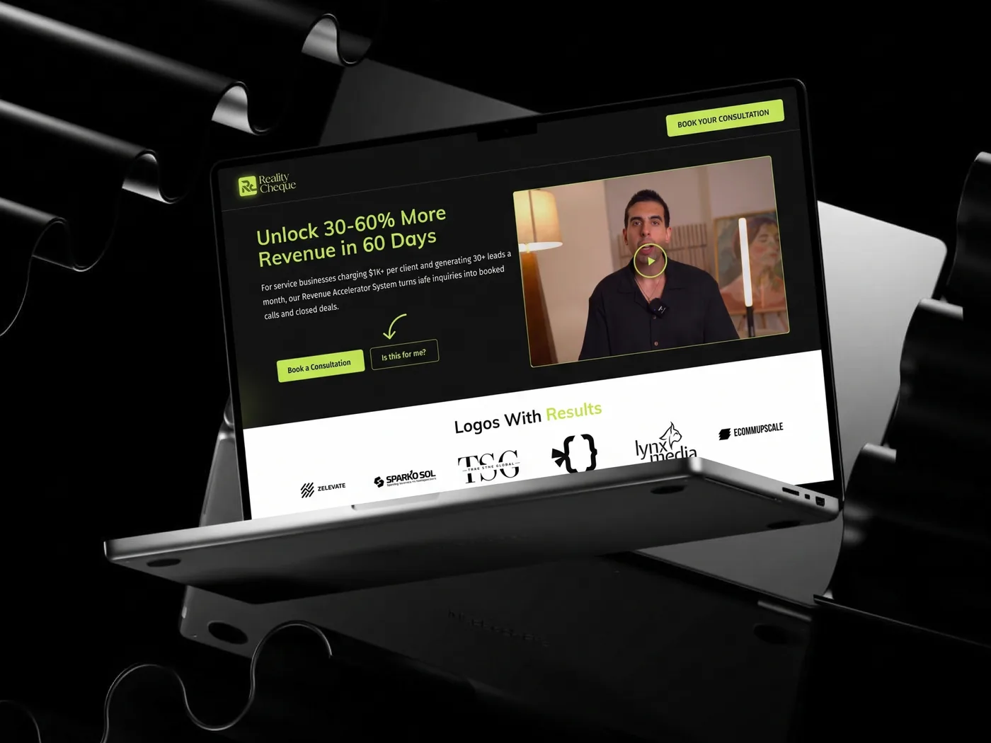 SYNC Landing Page with a High-Converting VSL screenshot