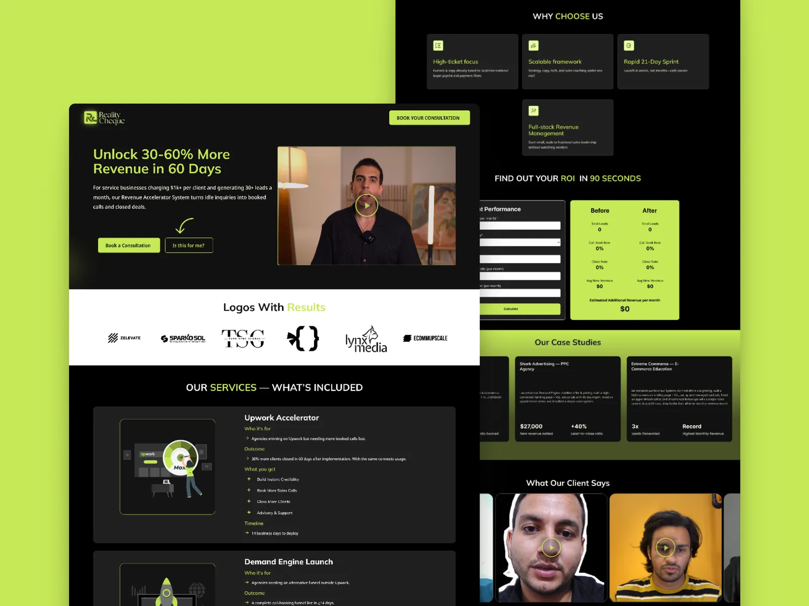 Reality Cheque DFY website screenshot